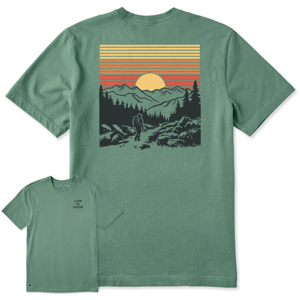 Men's Hiker Sunset Short Sleeve Crusher Tee product image 1