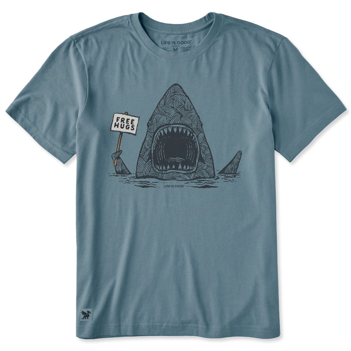 Men's Free Hugs Shark Short Sleeve Crusher-LITE Tee product image 1