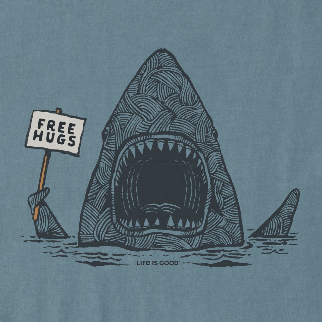 Men's Free Hugs Shark Short Sleeve Crusher-LITE Tee product image 2