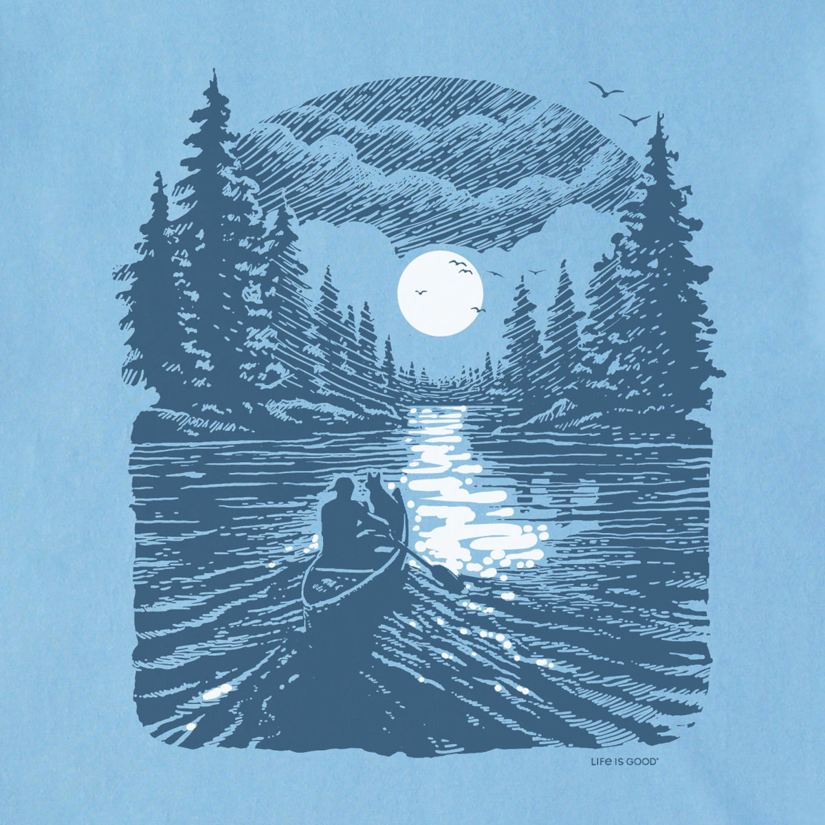 Men's Full Moon Canoe Short Sleeve Crusher-LITE Tee product image 2