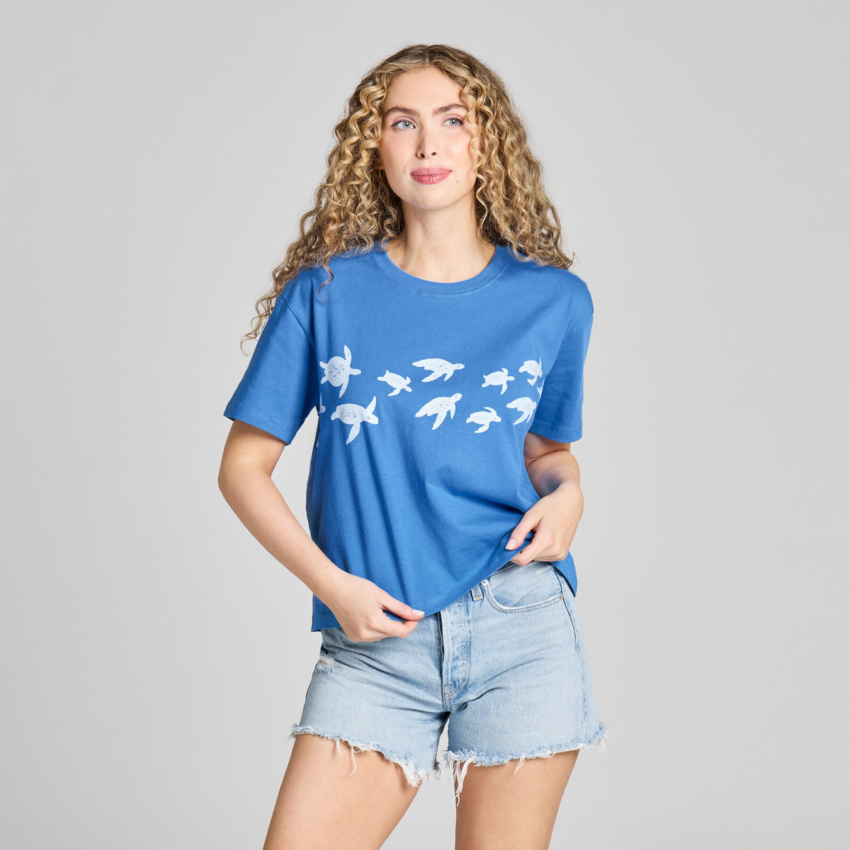 Women's Bale of Turtles Short Sleeve Crusher Boxy Tee product image 1