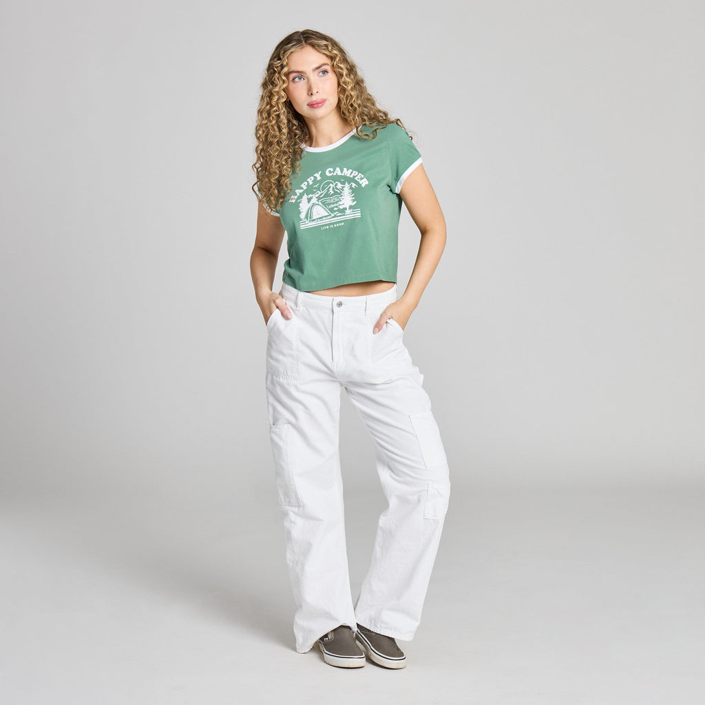 Women's Happy Camper Crusher-LITE Shrunken Ringer Tee product image 5