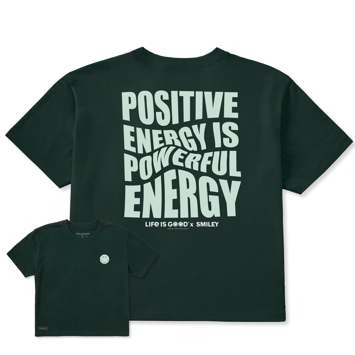 Women's LIG X Smiley Positive Energy Short Sleeve Crusher product image 1