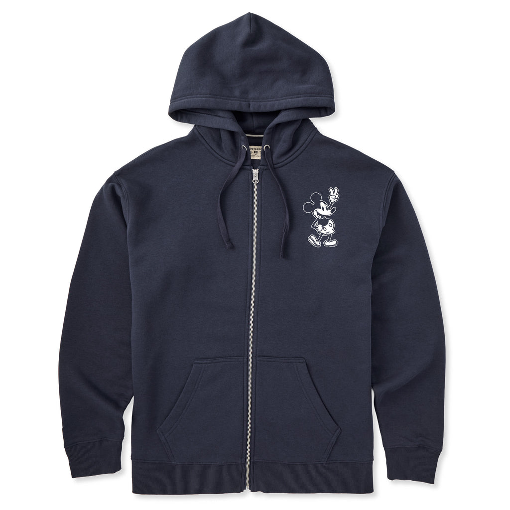 Men's Steamboat Willie Peace Mini Good Vibes Zip Hoodie product image 1