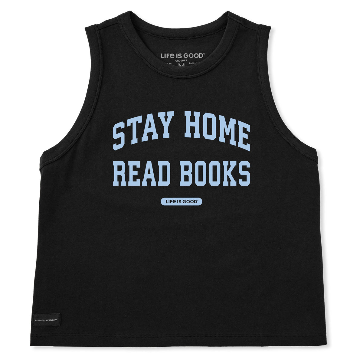 Women's Stay Home Read Books Arch Crusher Boxy Tank product image 3