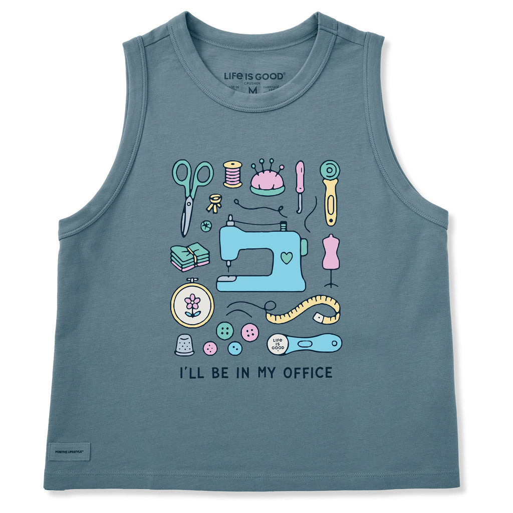 Women's I'll Be in My Office Sewing Crusher Boxy Tank product image 3