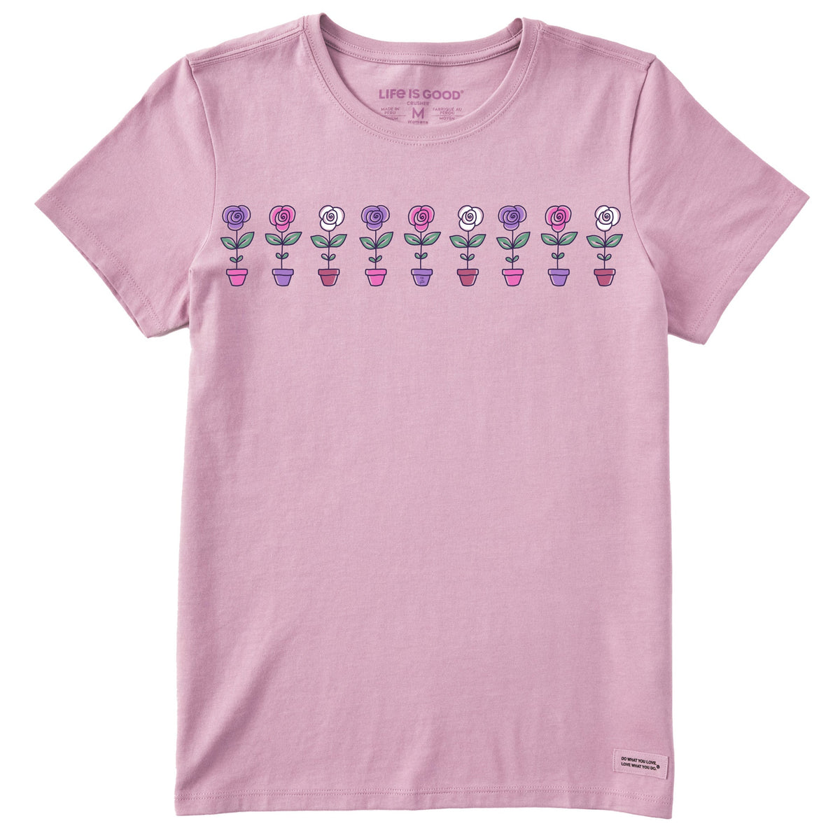Women's Pretty Flower Pots Short Sleeve Crusher Tee product image 1