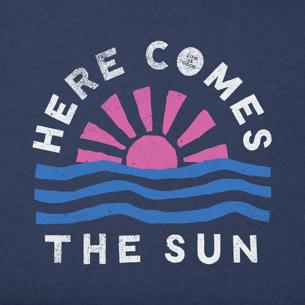 Women's Here Comes the Sun Waves Short Sleeve Crusher Boxy product image 2