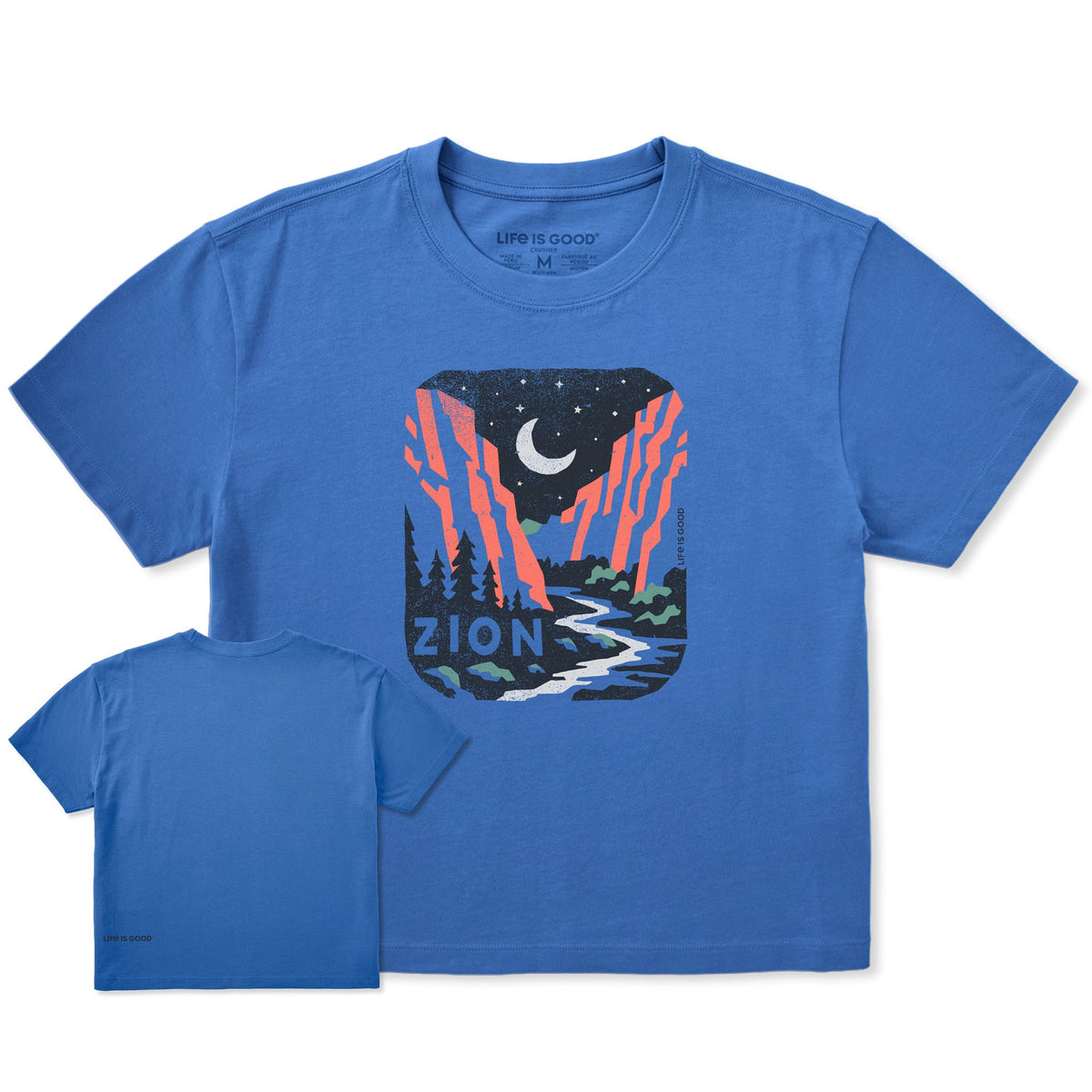 Women's Zion Night Canyon Short Sleeve Crusher Boxy Tee product image 1