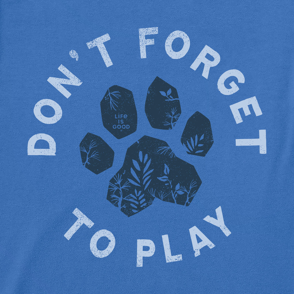 Women's Don't Forget to Play Paw Short Sleeve Crusher Boxy product image 2