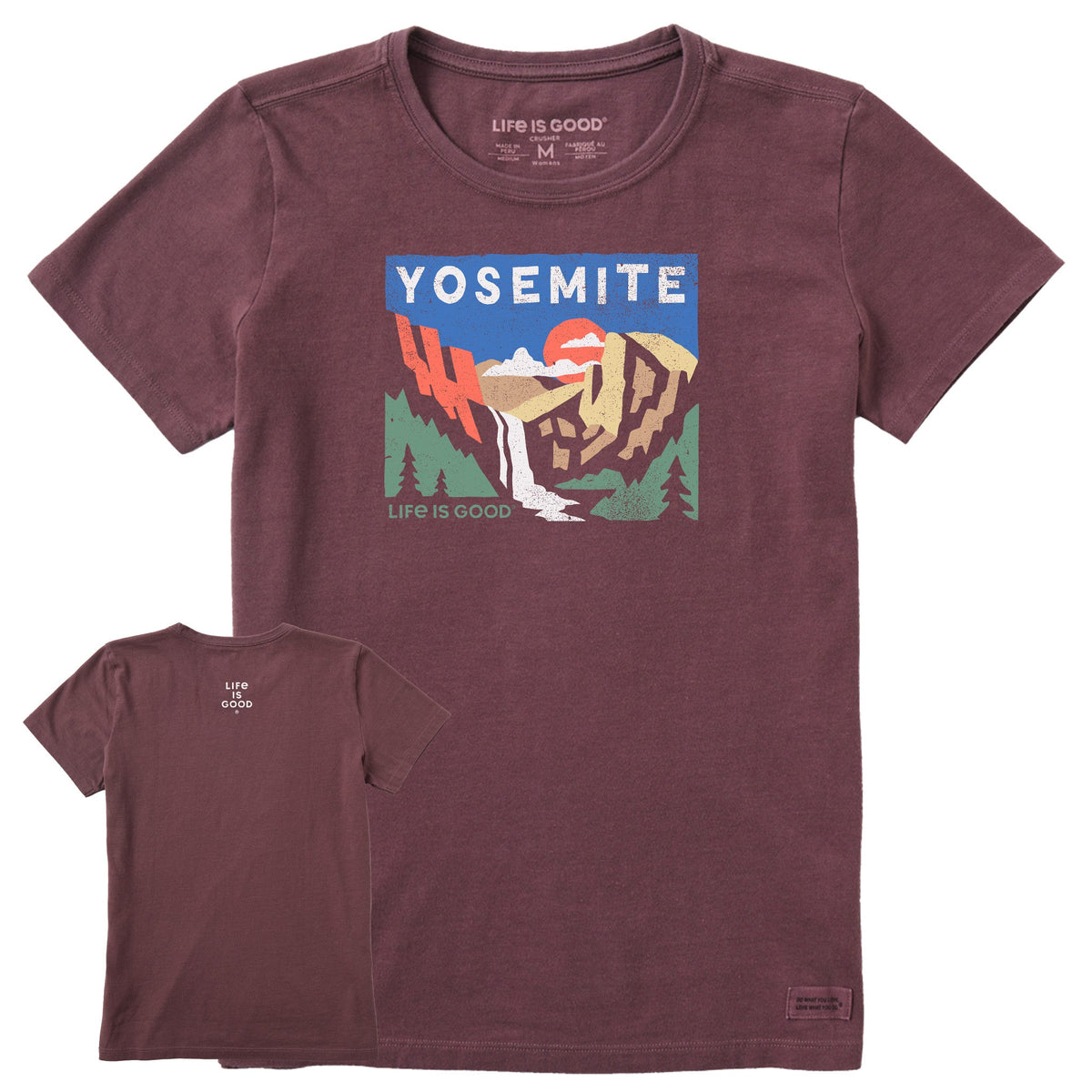 Women's Yosemite Sunset Valley Short Sleeve Crusher Tee product image 1