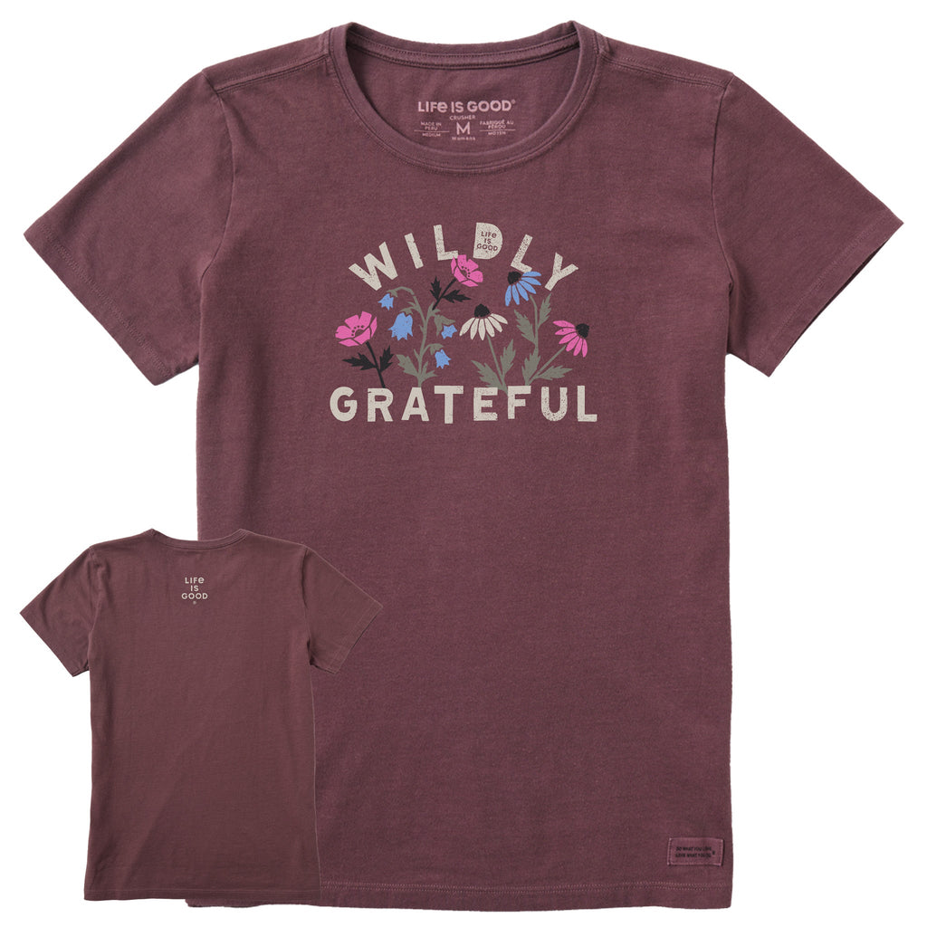Women's Wildly Grateful Blooms Short Sleeve Crusher Tee product image 1