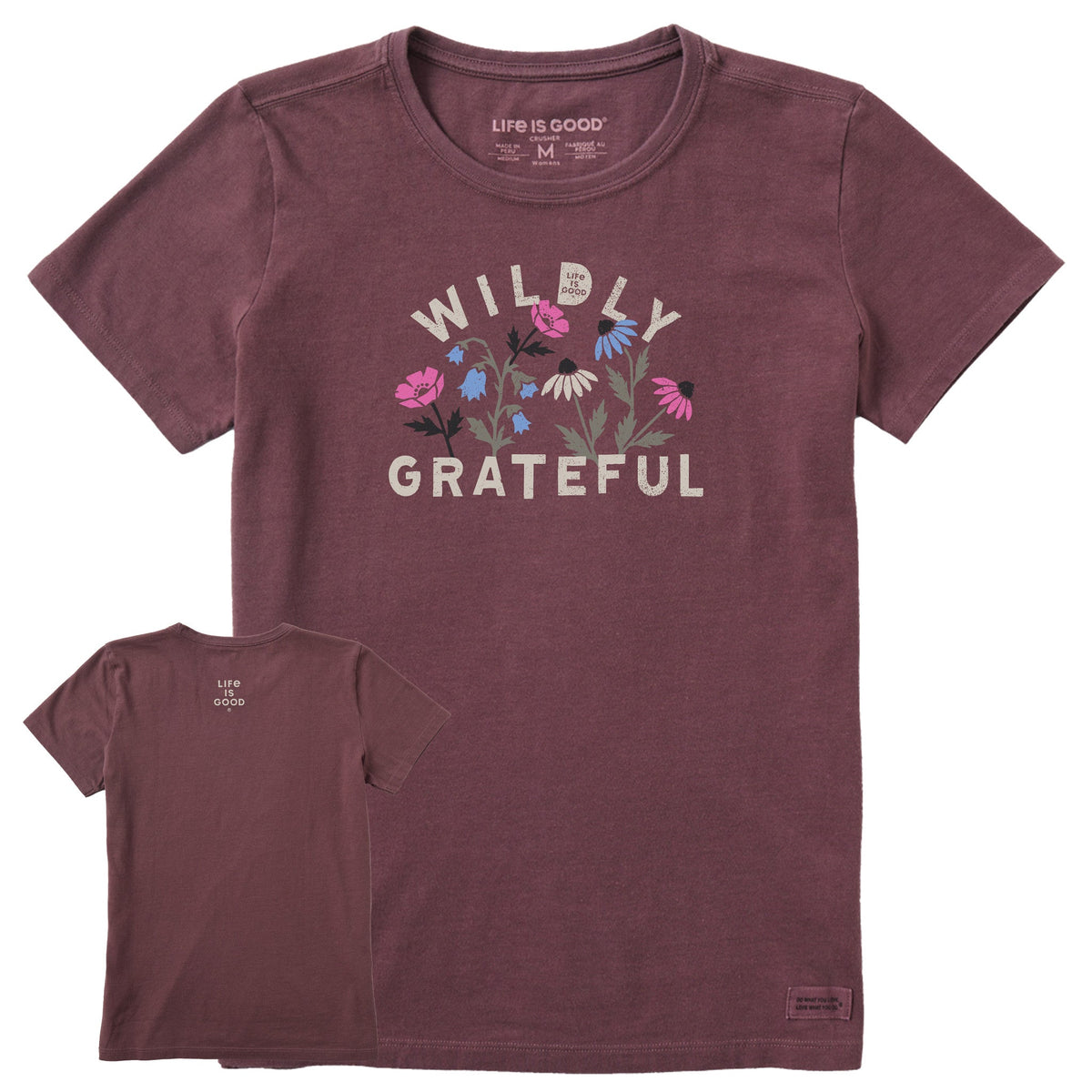 Women's Wildly Grateful Blooms Short Sleeve Crusher Tee product image 1