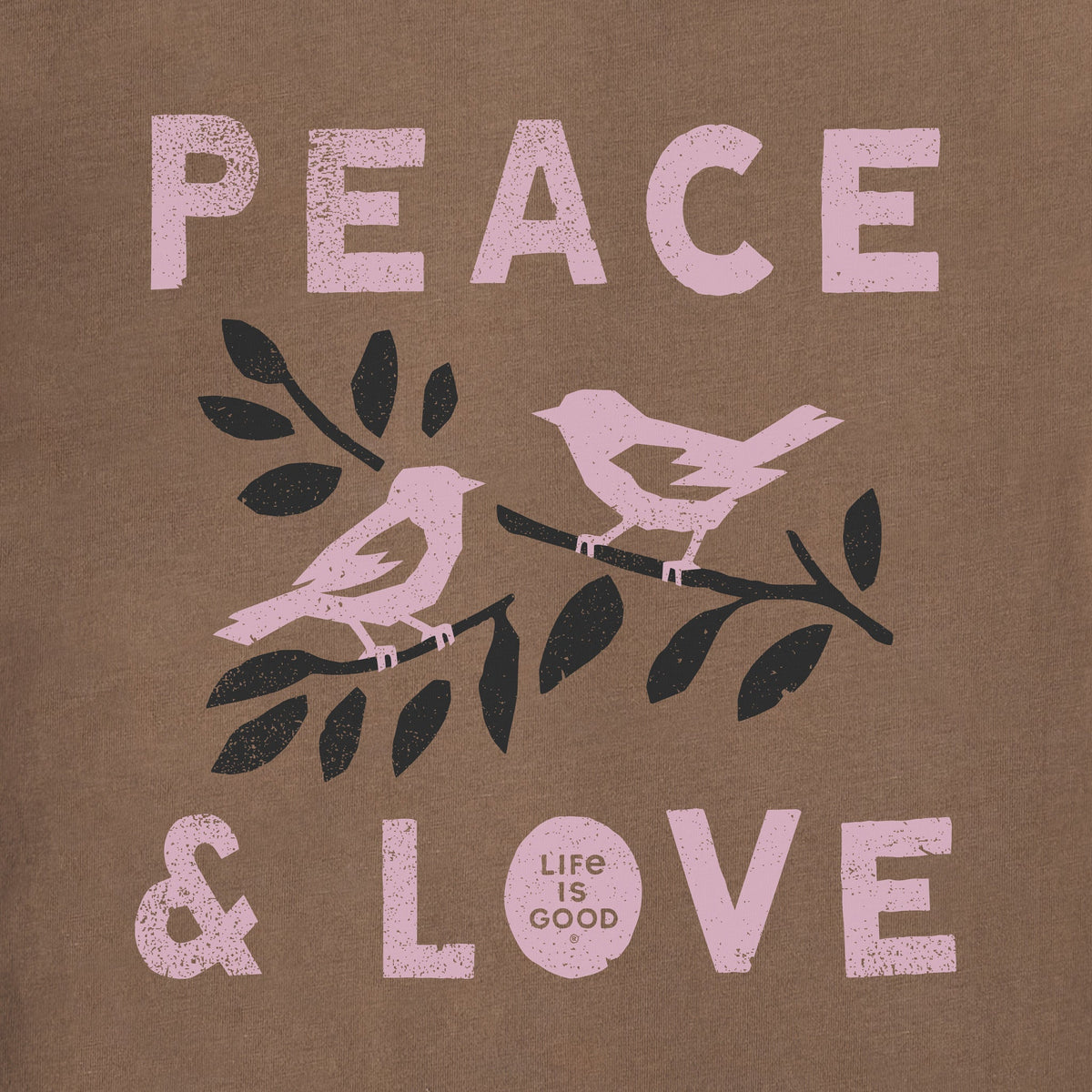Women's Peace & Love Birds Crusher-LITE Shrunken Tee product image 2