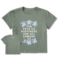 Women's Keys to Happiness Floral Crusher-LITE Shrunken Tee product image 1
