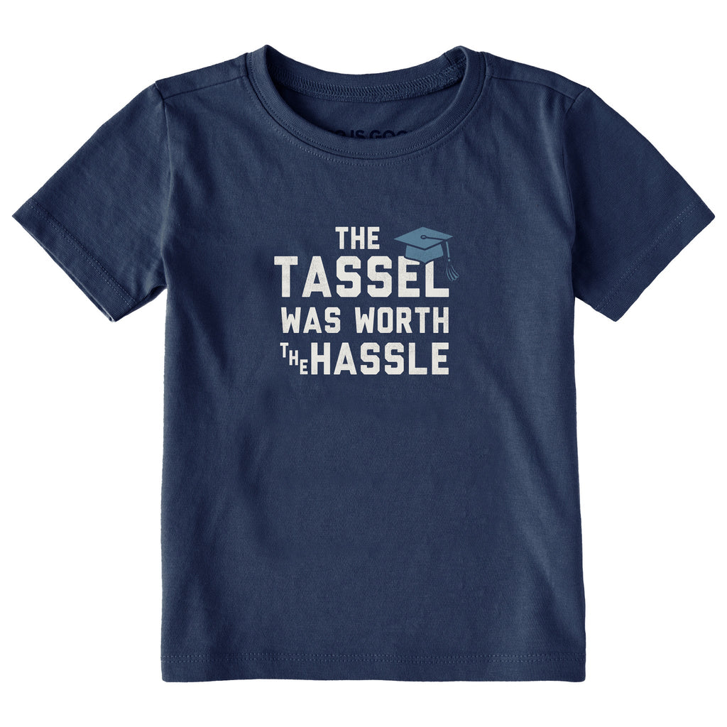 Toddler The Tassel Was Worth the Hassle Short Sleeve Crusher Tee