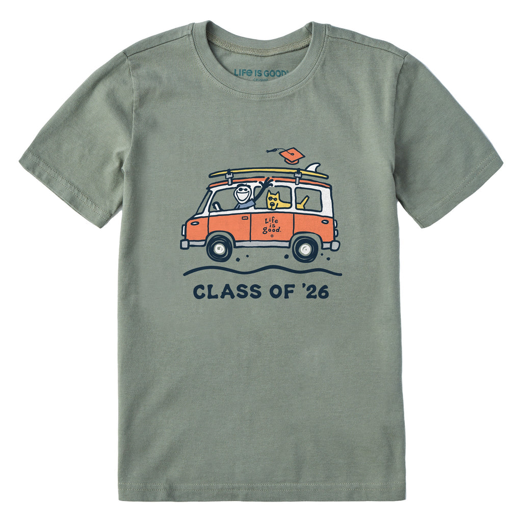 Kids Jake and Rocket Class 26 Van Short Sleeve Crusher Tee