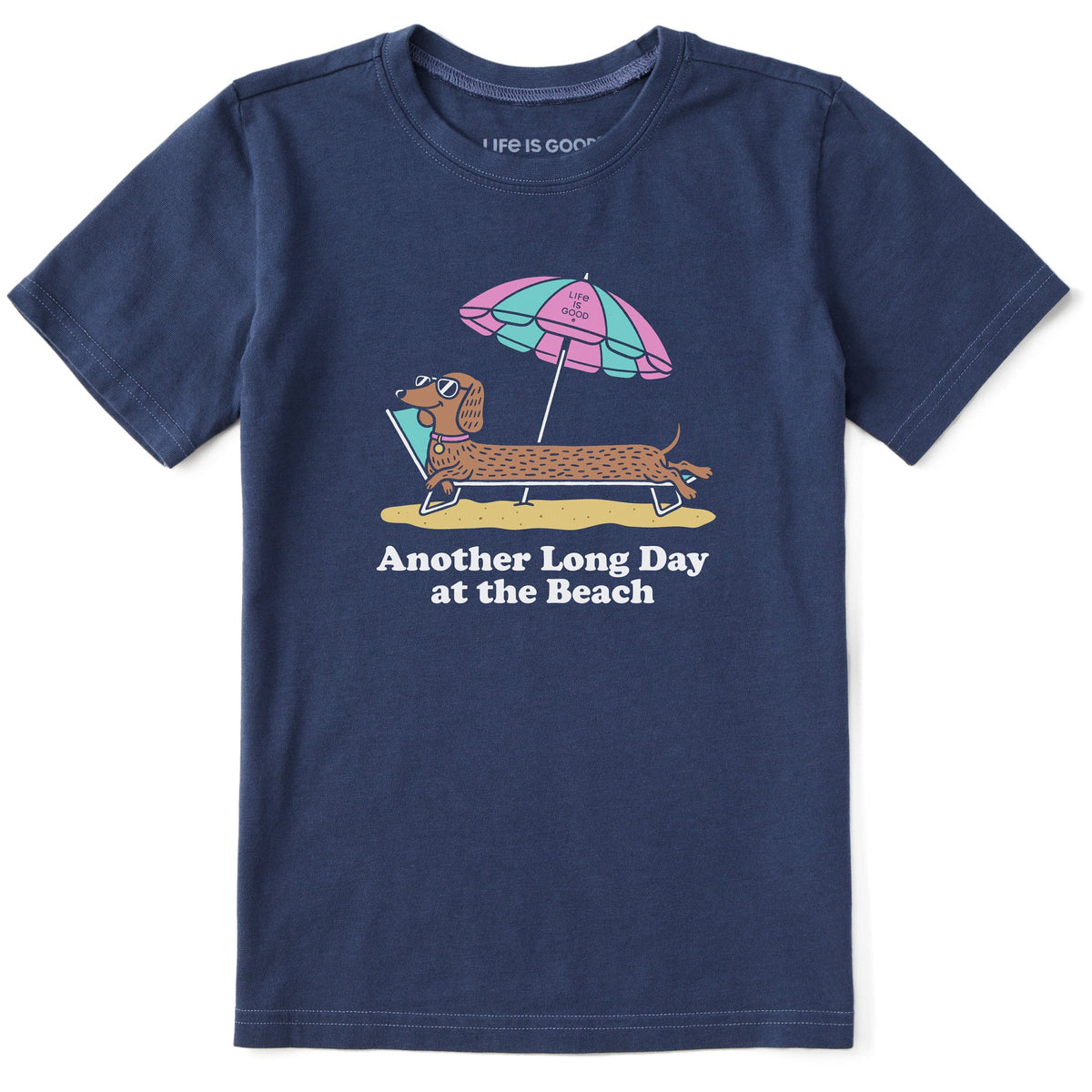 Kids Another Long Day at the Beach Short Sleeve Crusher Tee product image 1
