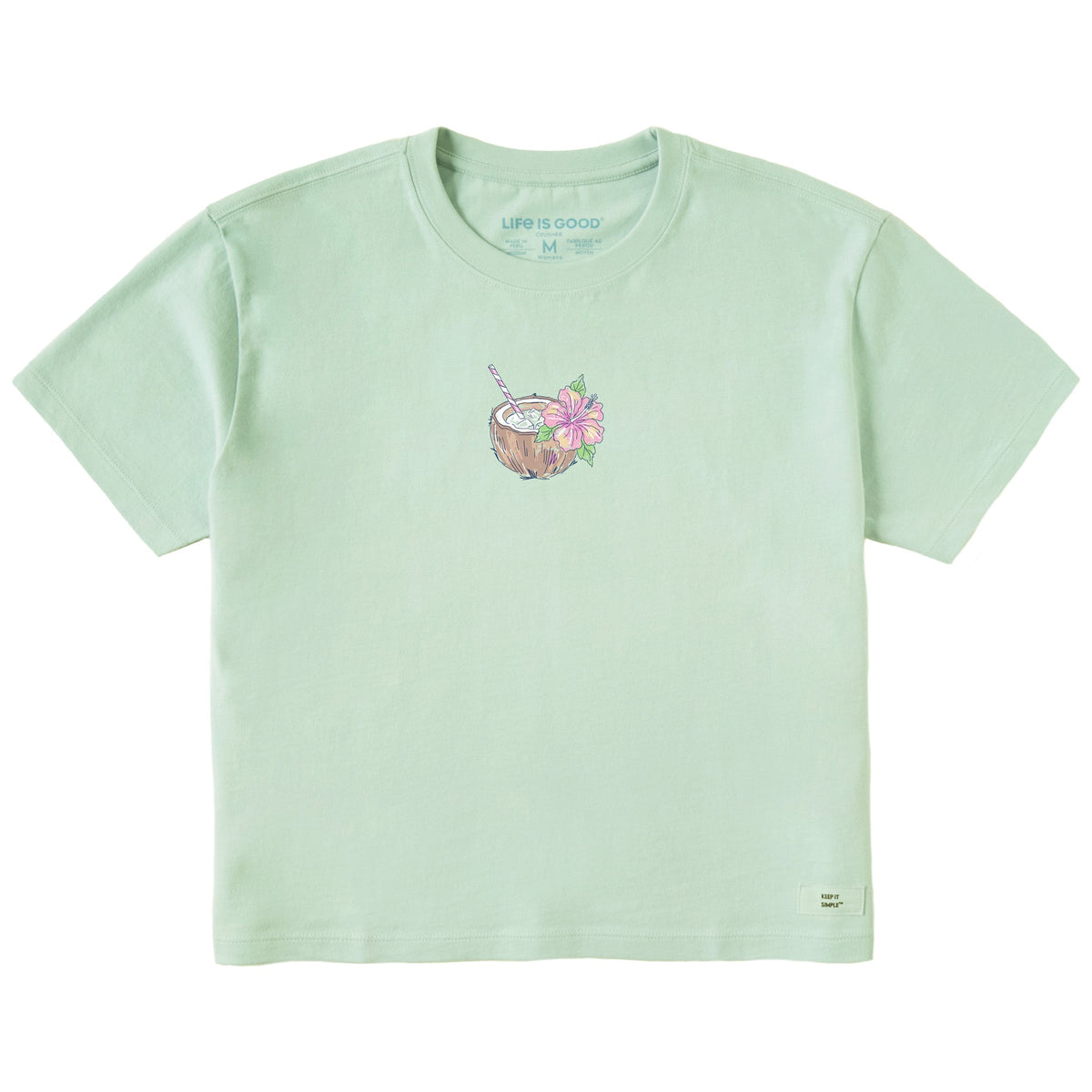 Women's Coconut Drink Short Sleeve Crusher Boxy Tee product image 1