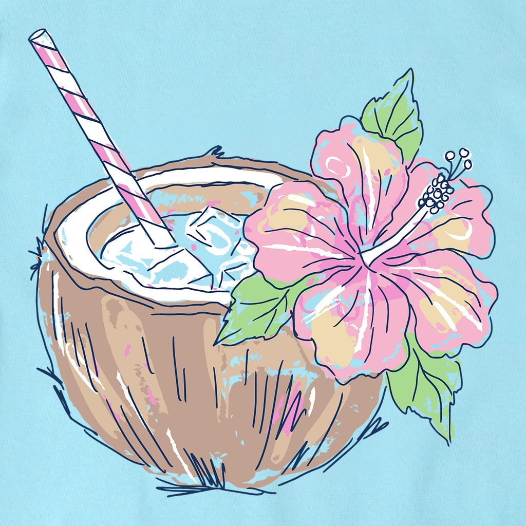 Women's Coconut Drink Short Sleeve Crusher Vee product image 2