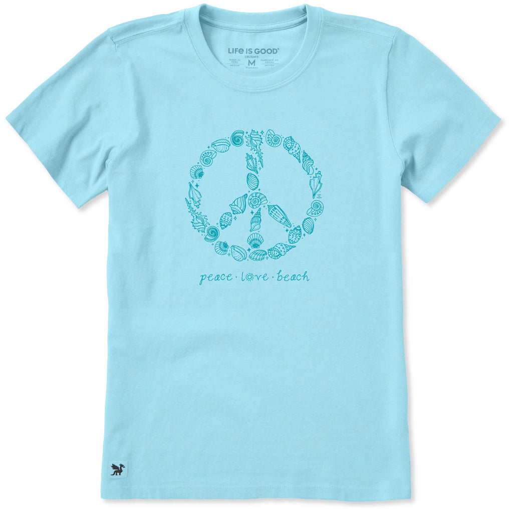 Women's Peace Love Beach Shells Short Sleeve Crusher Tee product image 1
