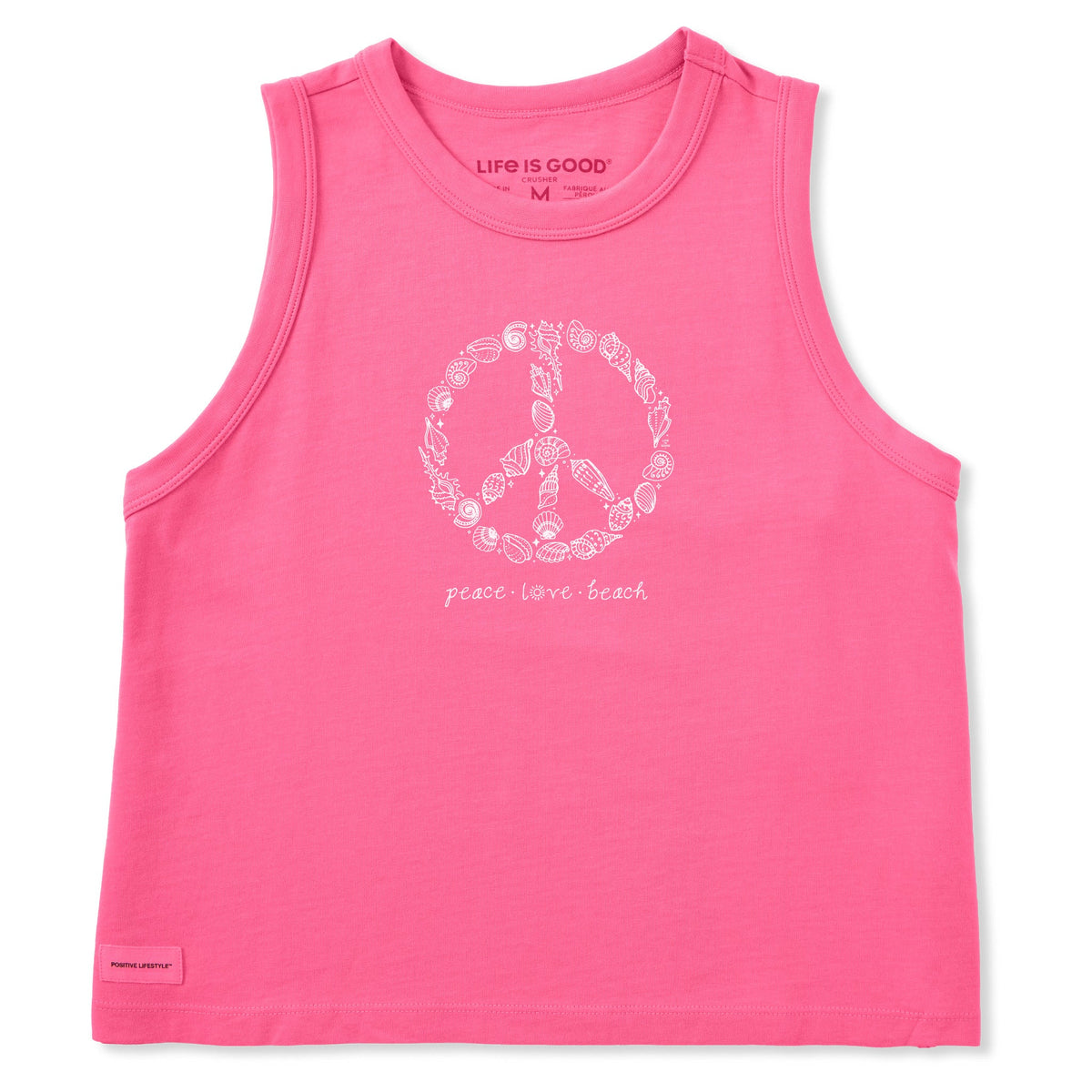 Women's Peace Love Beach Shells Crusher Boxy Tank product image 1