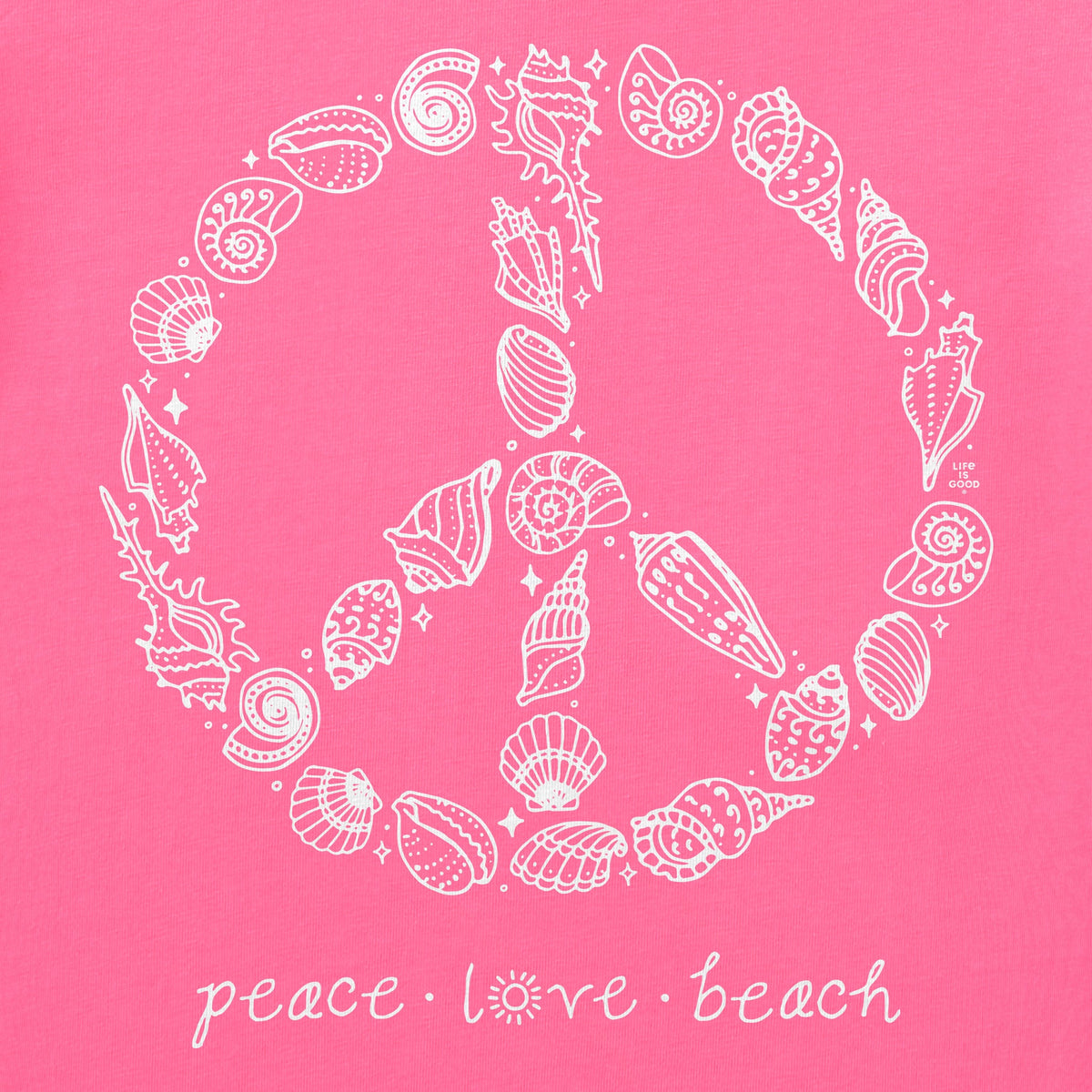 Women's Peace Love Beach Shells Crusher Boxy Tank product image 2