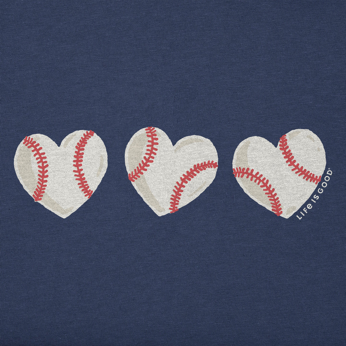 Kids Baseball Heart Trio Short Sleeve Crusher Tee product image 2