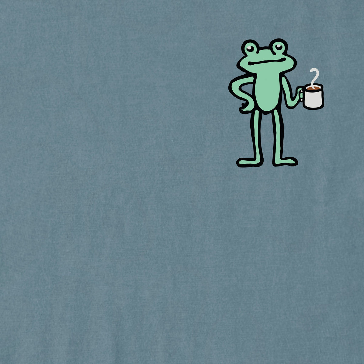 Men's Frog with Coffee Short Sleeve Crusher Tee