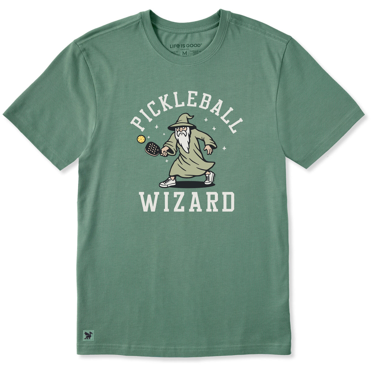 Men's Pickleball Wizard Beard Short Sleeve Crusher Tee product image 1