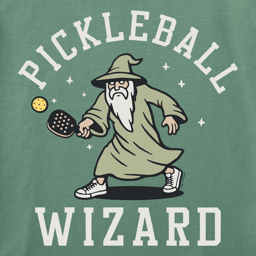 Men's Pickleball Wizard Beard Short Sleeve Crusher Tee product image 2