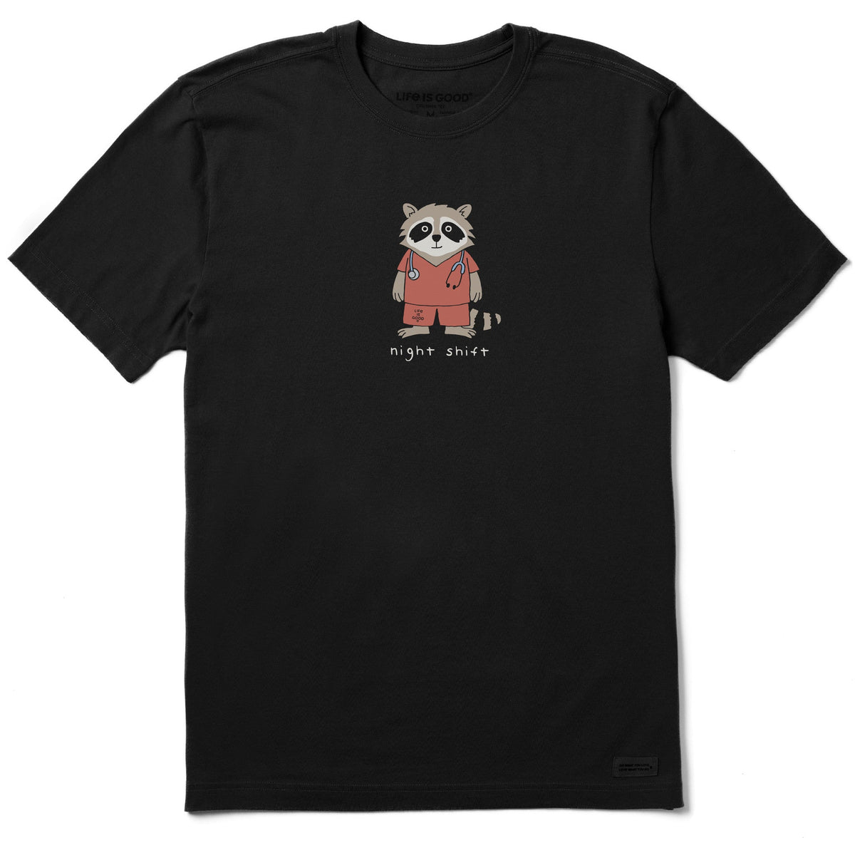Men's Night Shift Raccoon Short Sleeve Crusher Tee product image 1