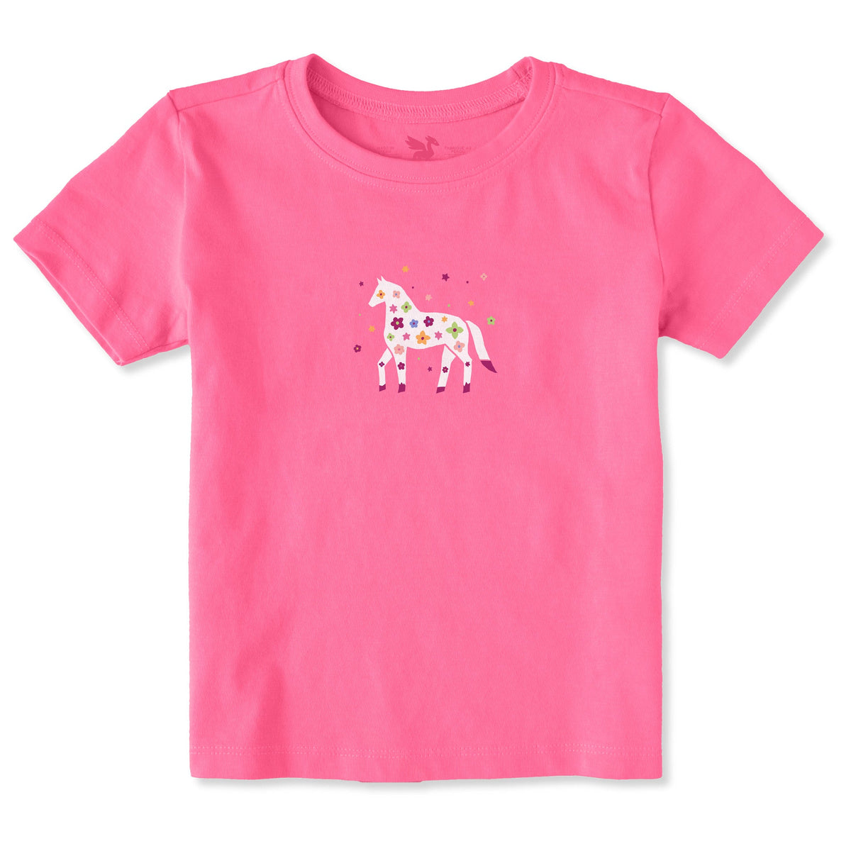 Toddler L'il Floral Horse Short Sleeve Crusher Tee product image 1