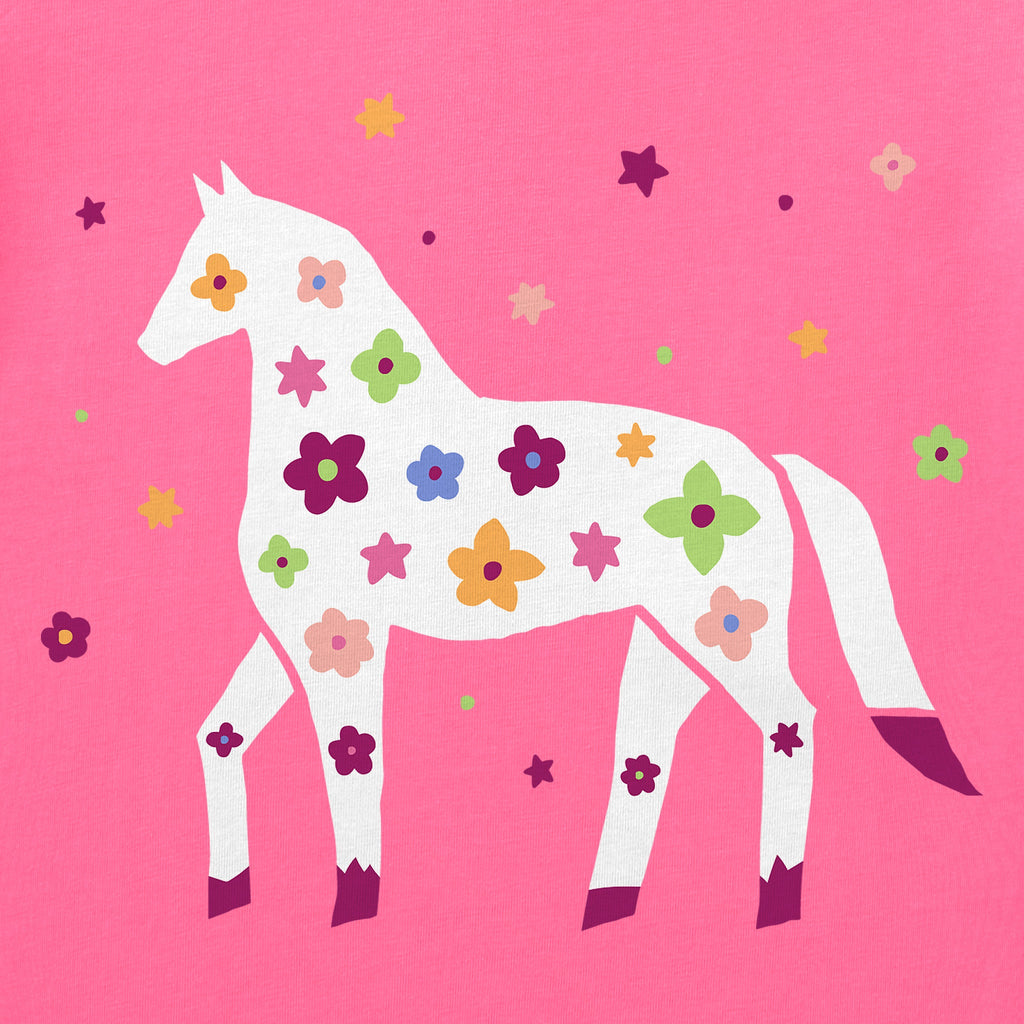 Women's L'il Floral Horse Short Sleeve Crusher Boxy Tee product image 2