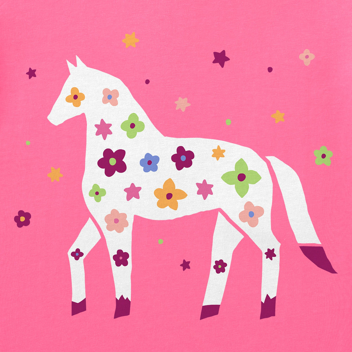 Women's L'il Floral Horse Short Sleeve Crusher Boxy Tee product image 2