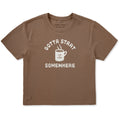 Women's Gotta Start Somewhere Short Sleeve Crusher Boxy Tee