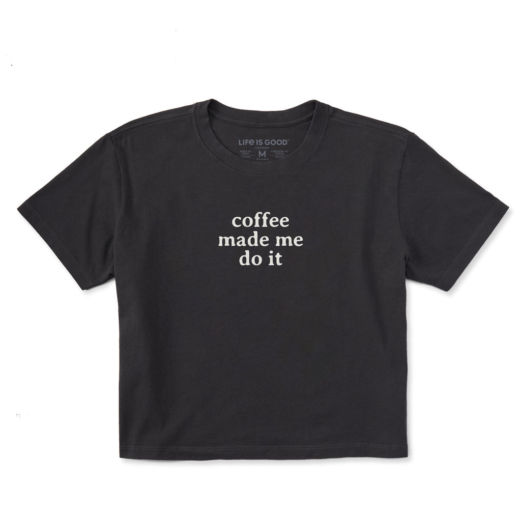 Women's Coffee Made Me Do It Short Sleeve Crusher Boxy Tee product image 1