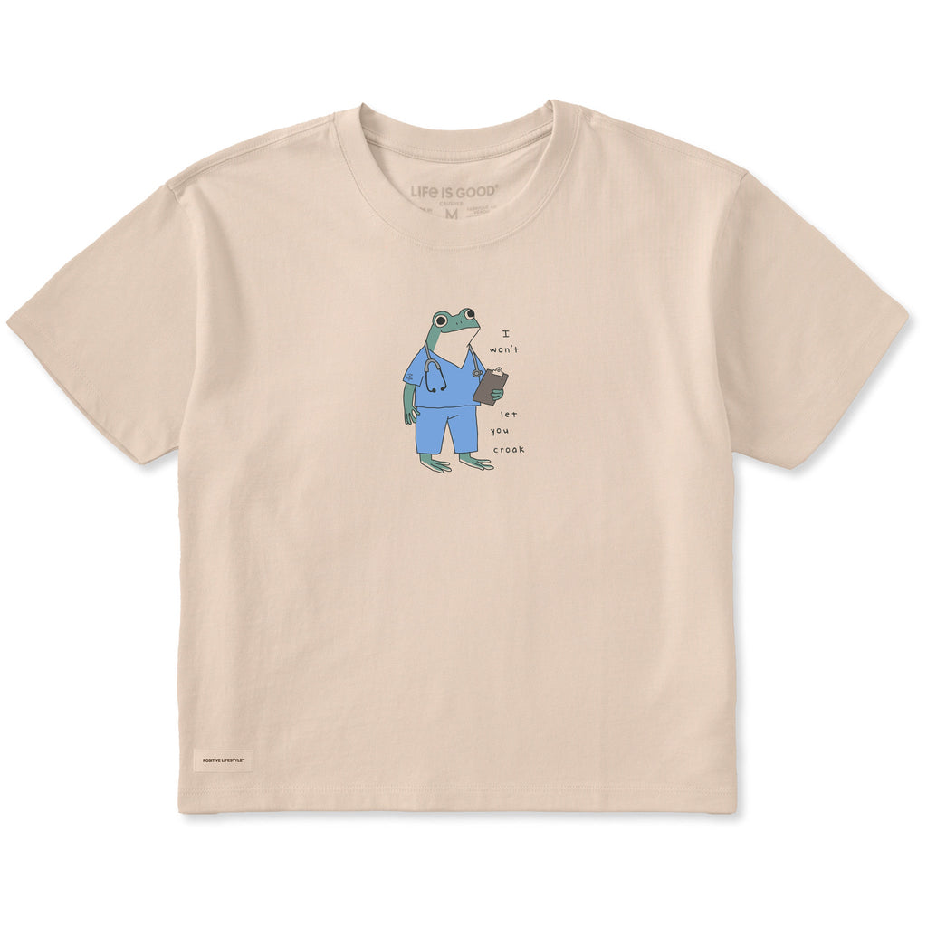 Women's I Won't Let You Croak Short Sleeve Crusher Boxy Tee product image 1