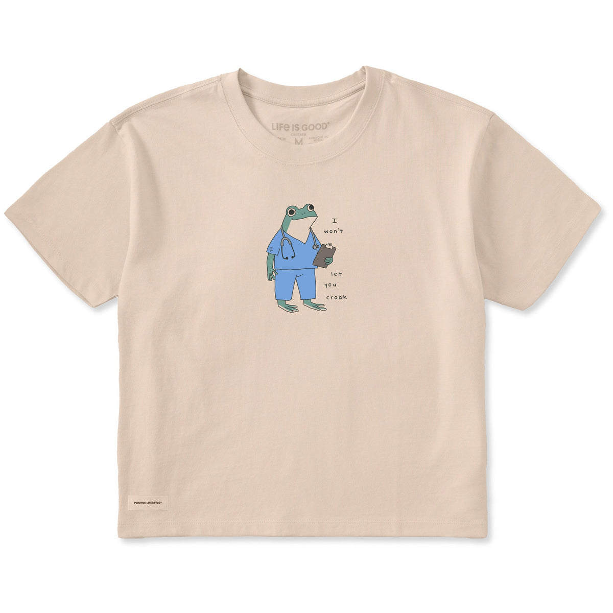 Women's I Won't Let You Croak Short Sleeve Crusher Boxy Tee product image 1