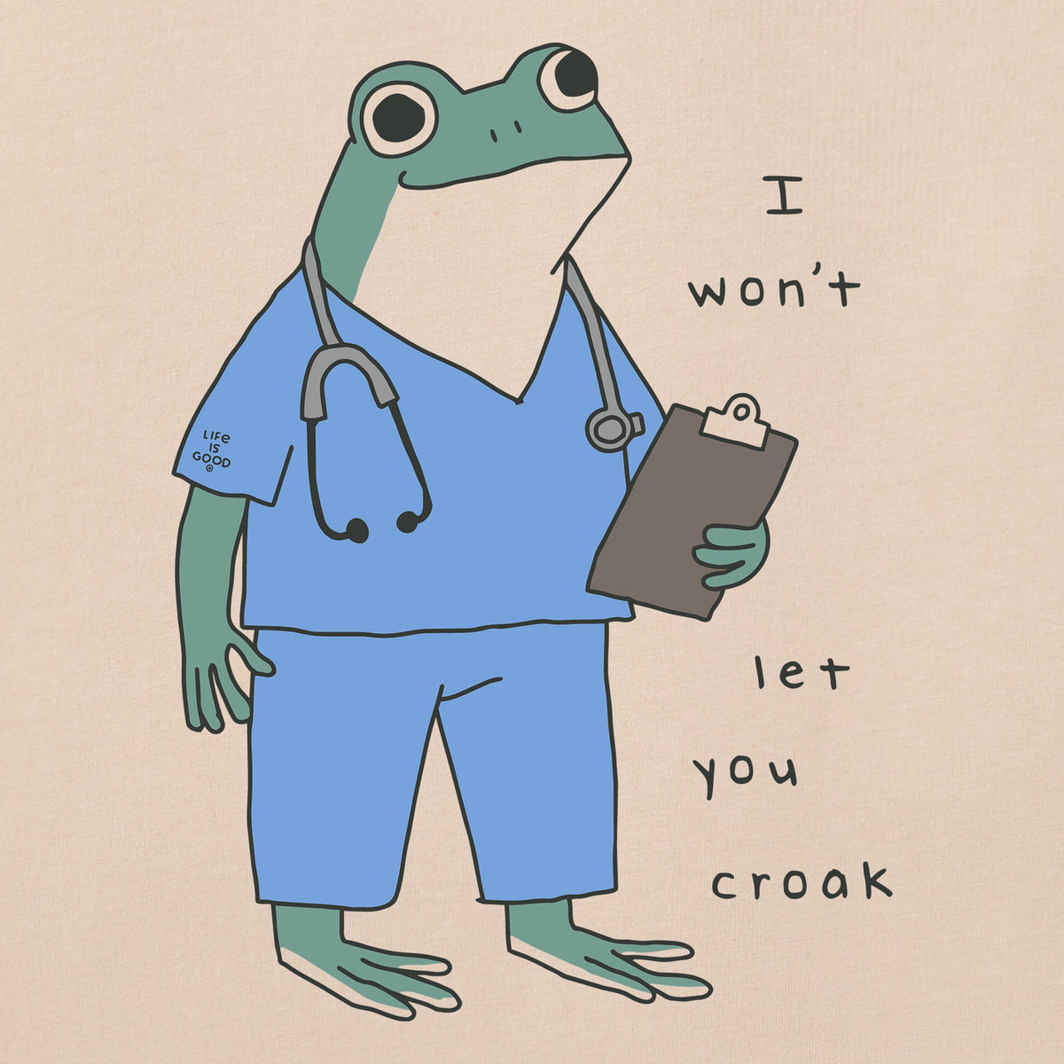 Women's I Won't Let You Croak Short Sleeve Crusher Boxy Tee product image 2