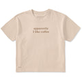 Women's Apparently I Like Coffee Short Sleeve Crusher Boxy product image 1