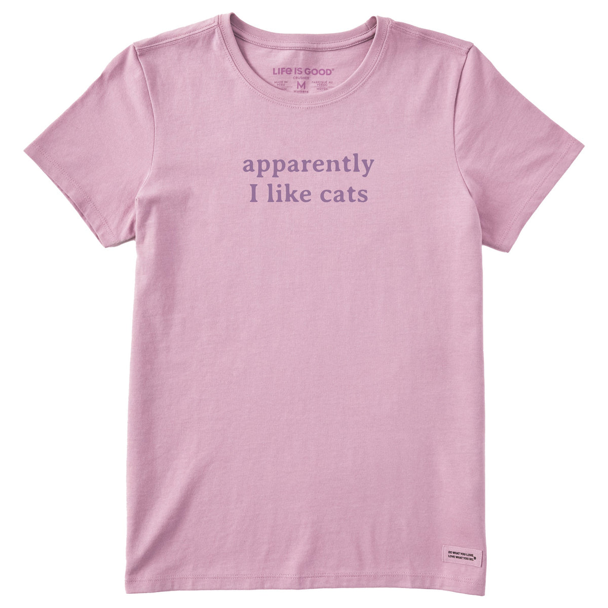 Women's Apparently I Like Cats Short Sleeve Crusher Tee product image 1