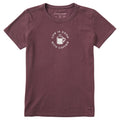 Women's Life is Good With Coffee Short Sleeve Crusher Tee