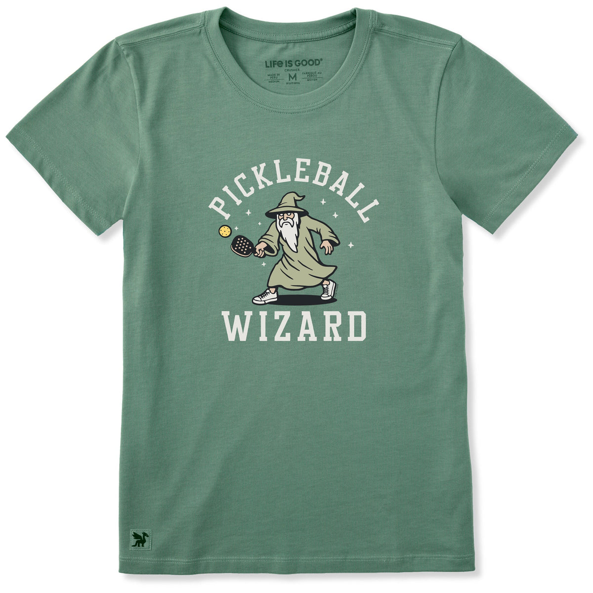 Women's Pickleball Wizard Beard Short Sleeve Crusher Tee product image 1