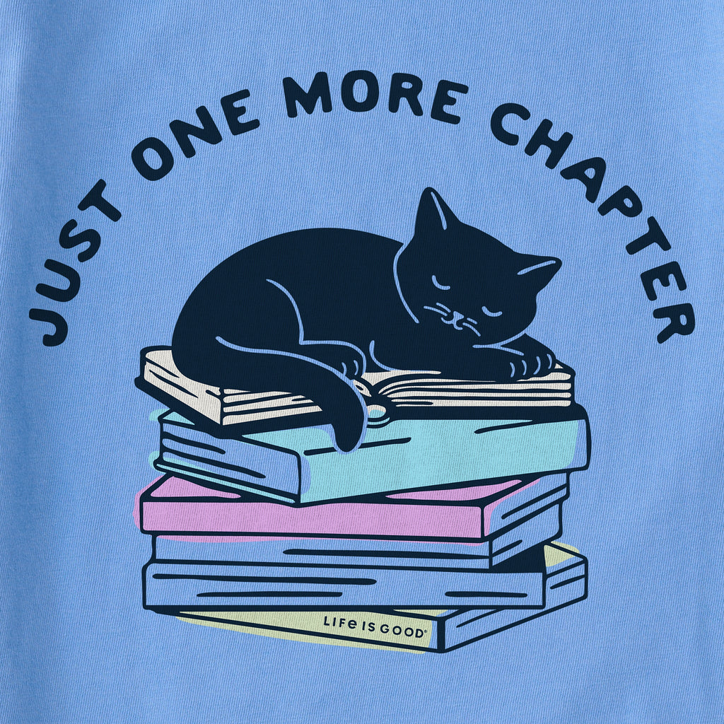 Women's Just One More Chapter Cat Short Sleeve Crusher Tee product image 2