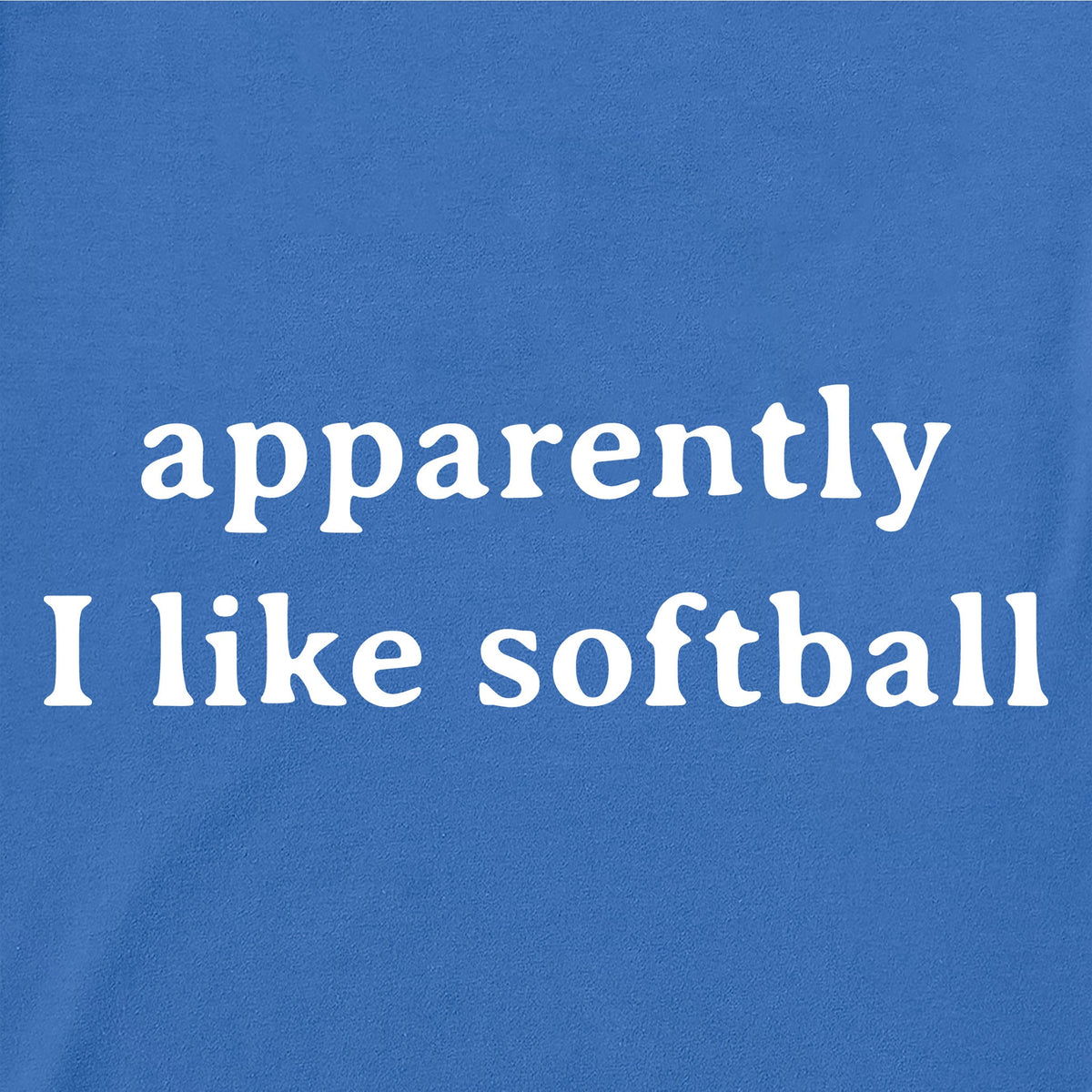 Women's Apparently I Like Softball Crusher Boxy Tank product image 2