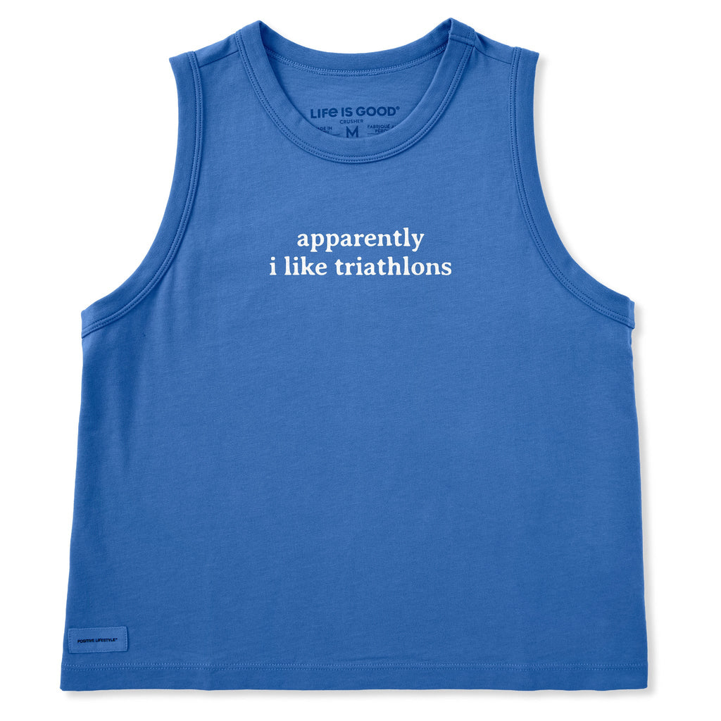 Women's Apparently I Like Triathlons Crusher Boxy Tank product image 1