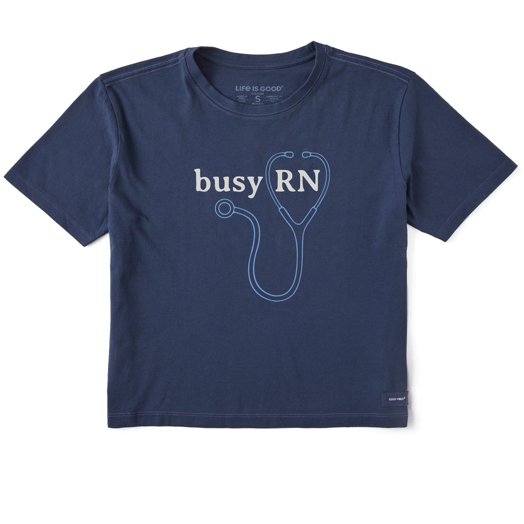 Women's Busy RN Short Sleeve Crusher Boxy Tee product image 1