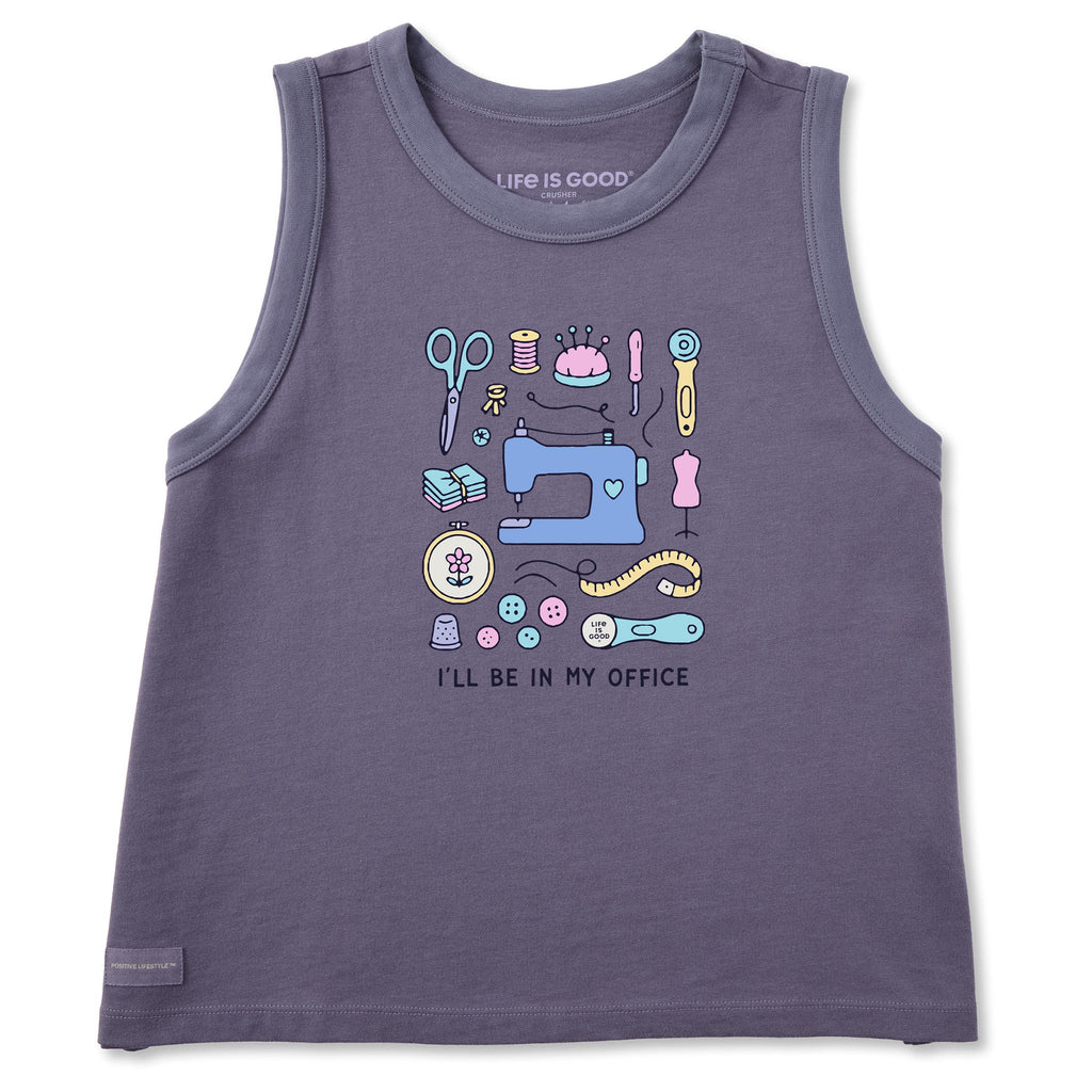 Women's I'll Be in My Office Sewing Crusher Boxy Tank product image 1