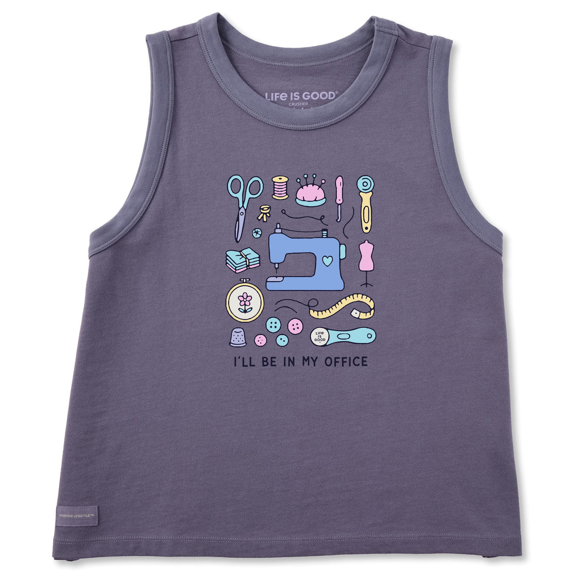 Women's I'll Be in My Office Sewing Crusher Boxy Tank product image 1